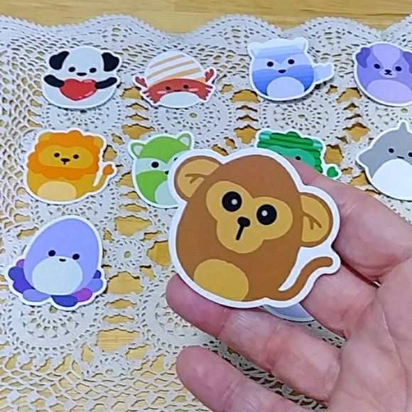 Cute animals, colorful stickers for cellphones, laptop, lockers, crafts - Picture 4 of 5